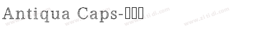 Antiqua Caps字体转换